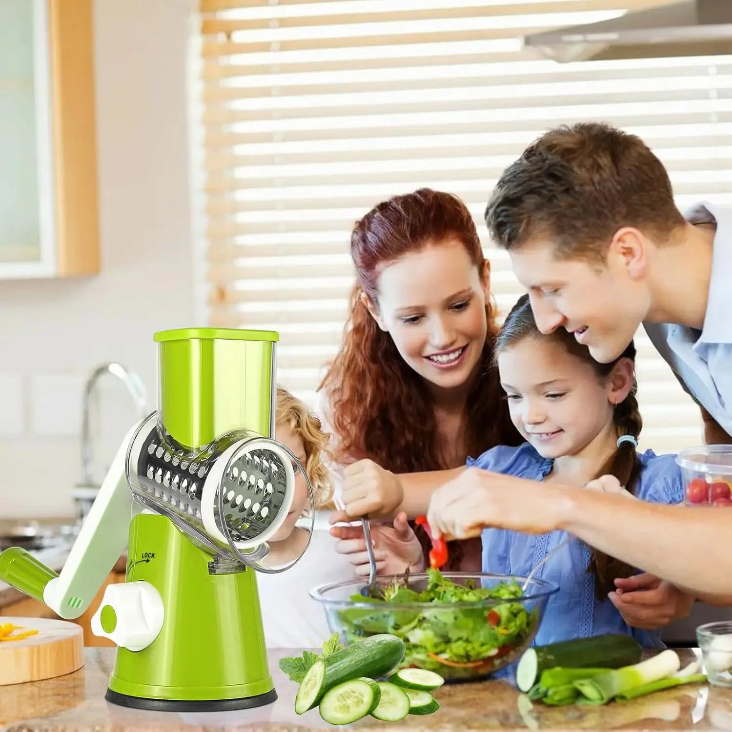 Hachoir Manuel – Multifonction – Vert - cuisine inspirante