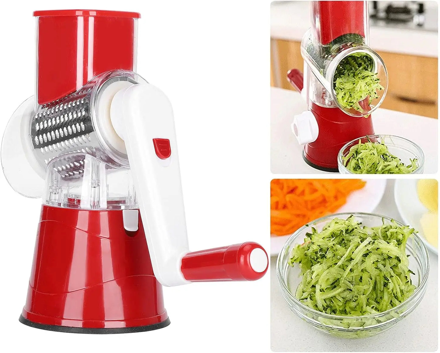 Hachoir Manuel – Multifonction – Rouge - cuisine inspirante