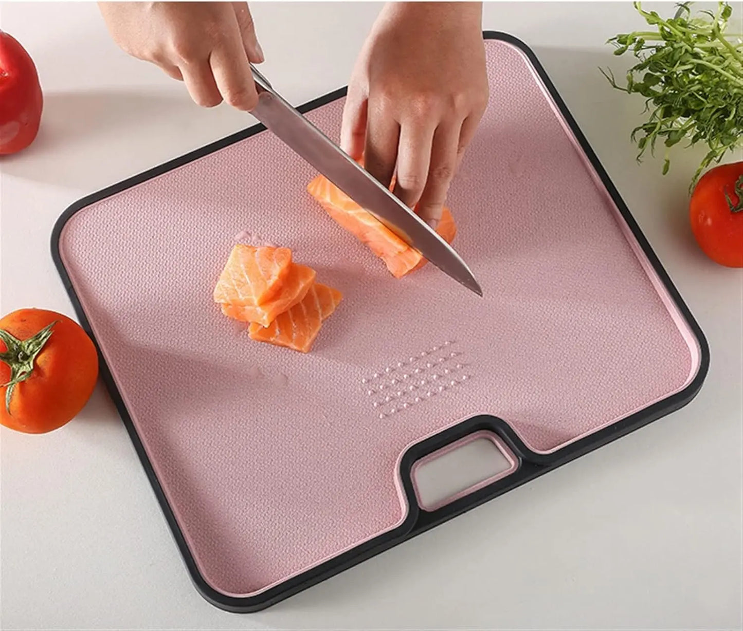 Planche à Découper | Antidérapante avec poignée - cuisine inspirante