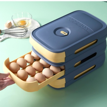Boîte à oeufs tiroir empilable