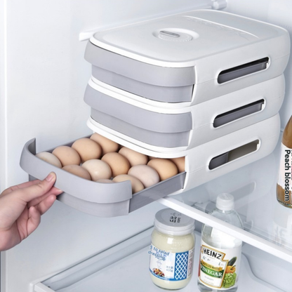 Boîte à oeufs tiroir empilable