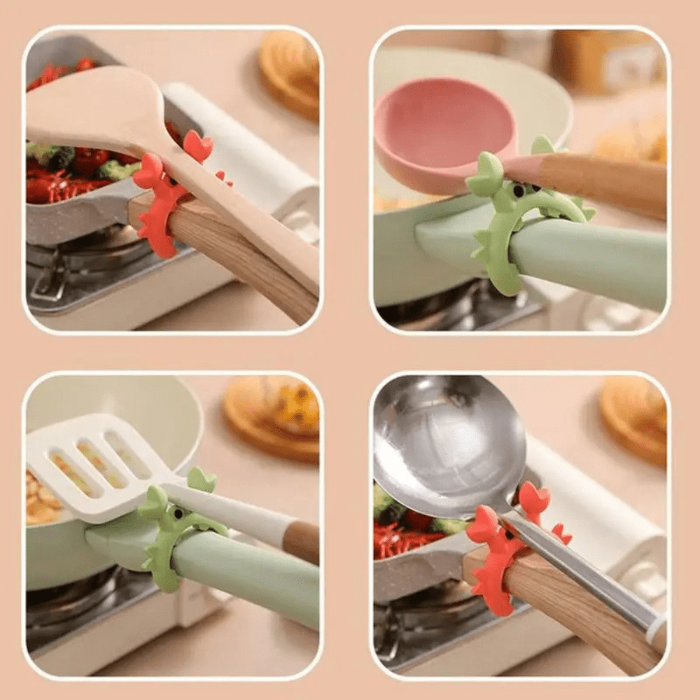 Repose cuillere en silicone | Crabe - cuisine inspirante