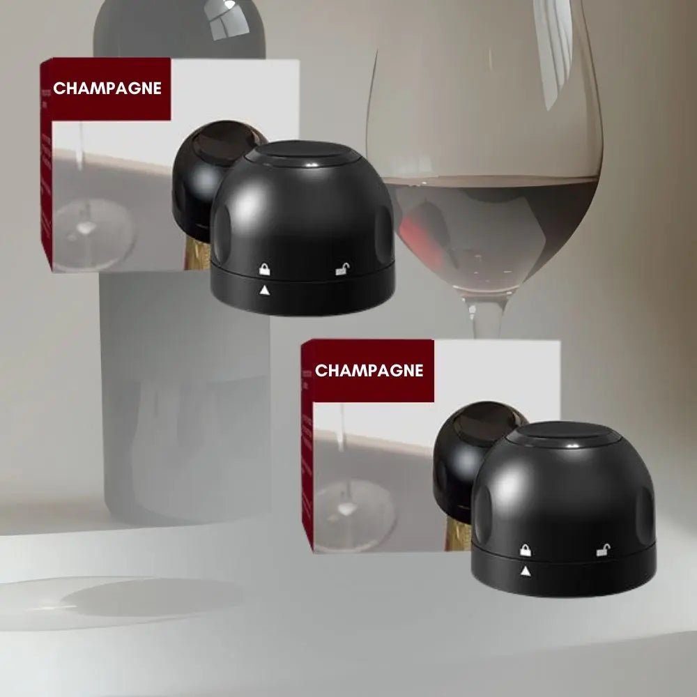 Bouchon de vin sous vide réutilisable - cuisine inspirante
