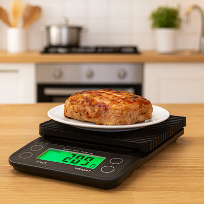Balance cuisine digitale pesée ingrédients pâtisserie précision gramme
