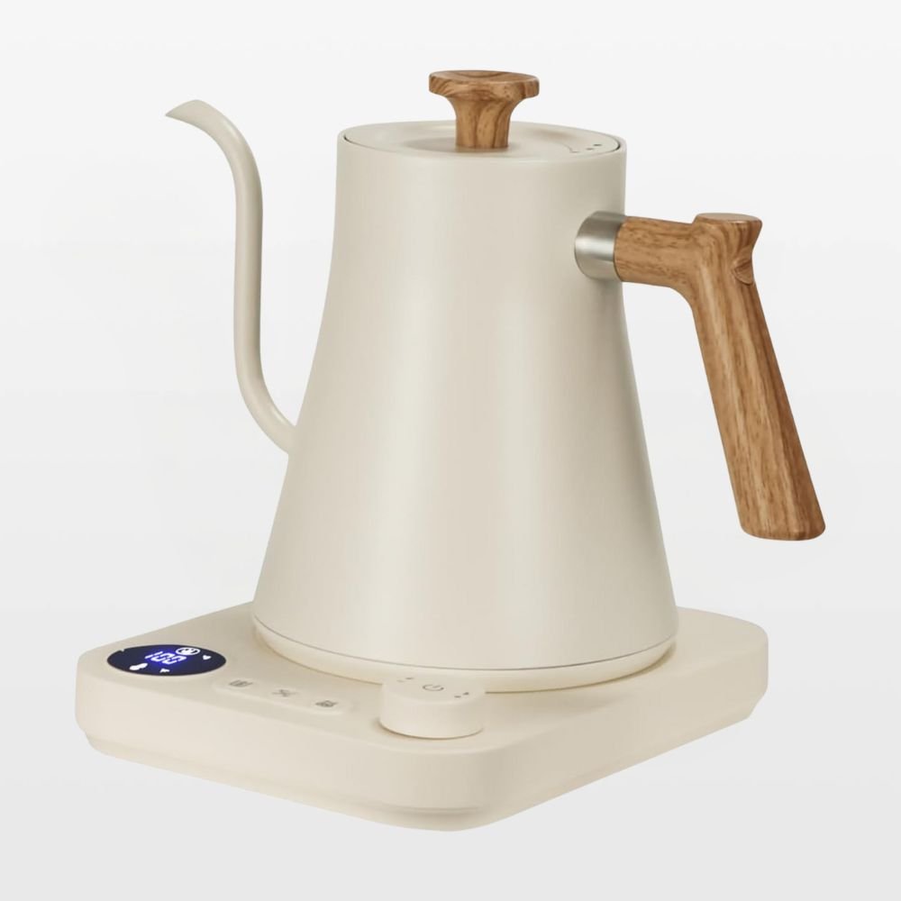 Bouilloire col de cygne blanche du Kit Pour-Over
