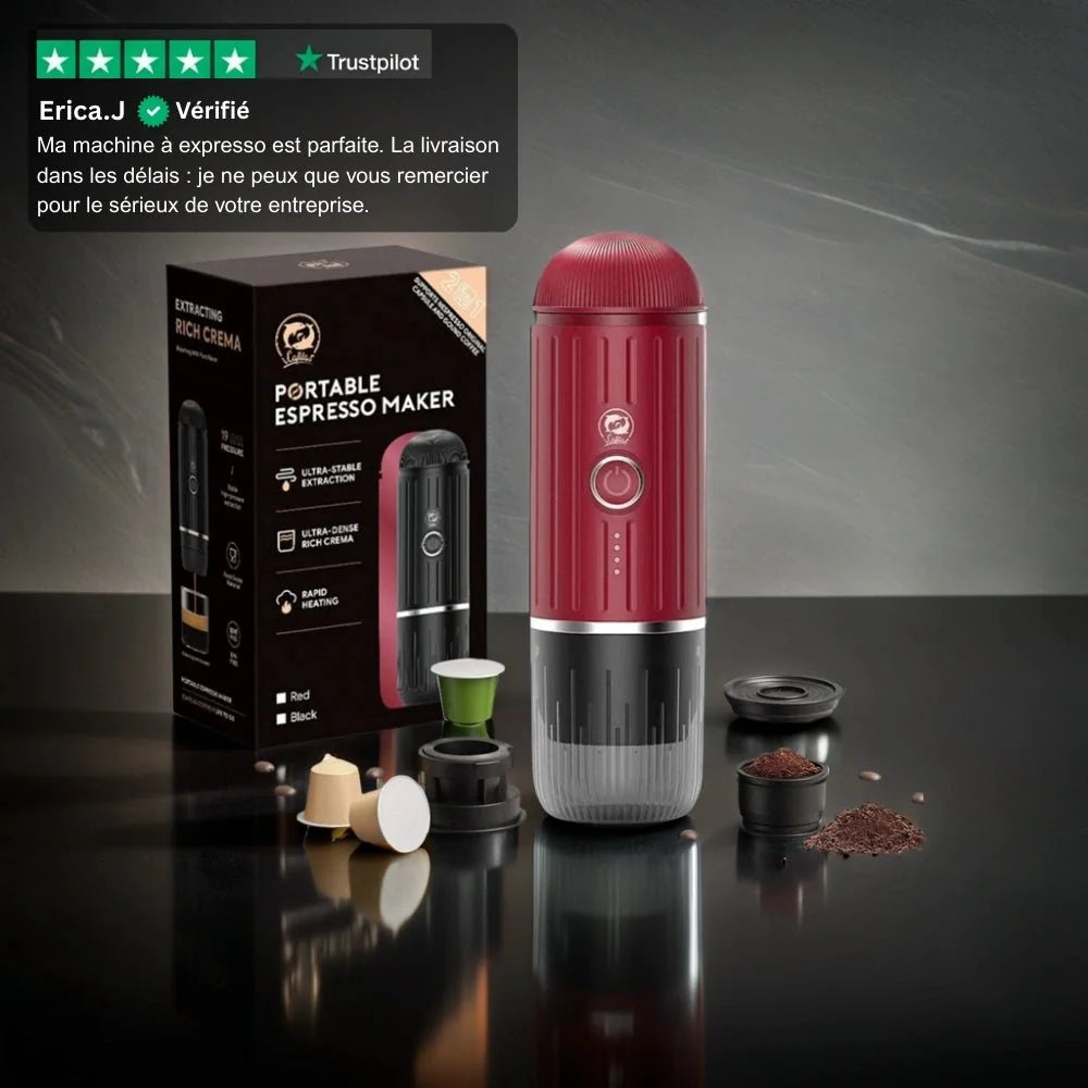 Machine à café expresso portable sans fil du pack - Cuisine Inspirante