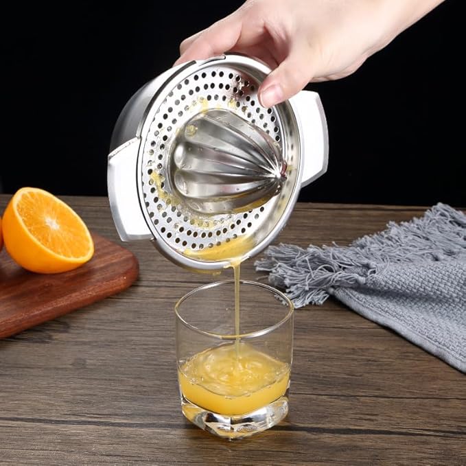 Presse citron manuel inox profiter de chaque goutte 
