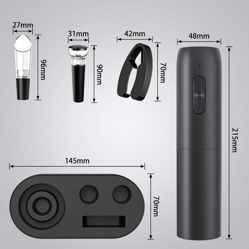 Ouvre bouteille électrique rechargeable - cuisine inspirante