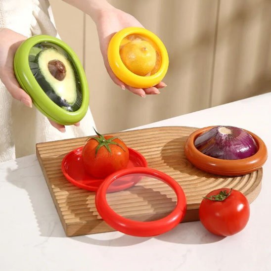 Boite alimentaire | Lot de 4 réutilisables en silicone - cuisine inspirante