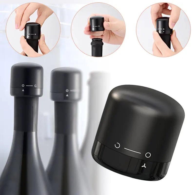 Bouchon de vin sous vide réutilisable - cuisine inspirante