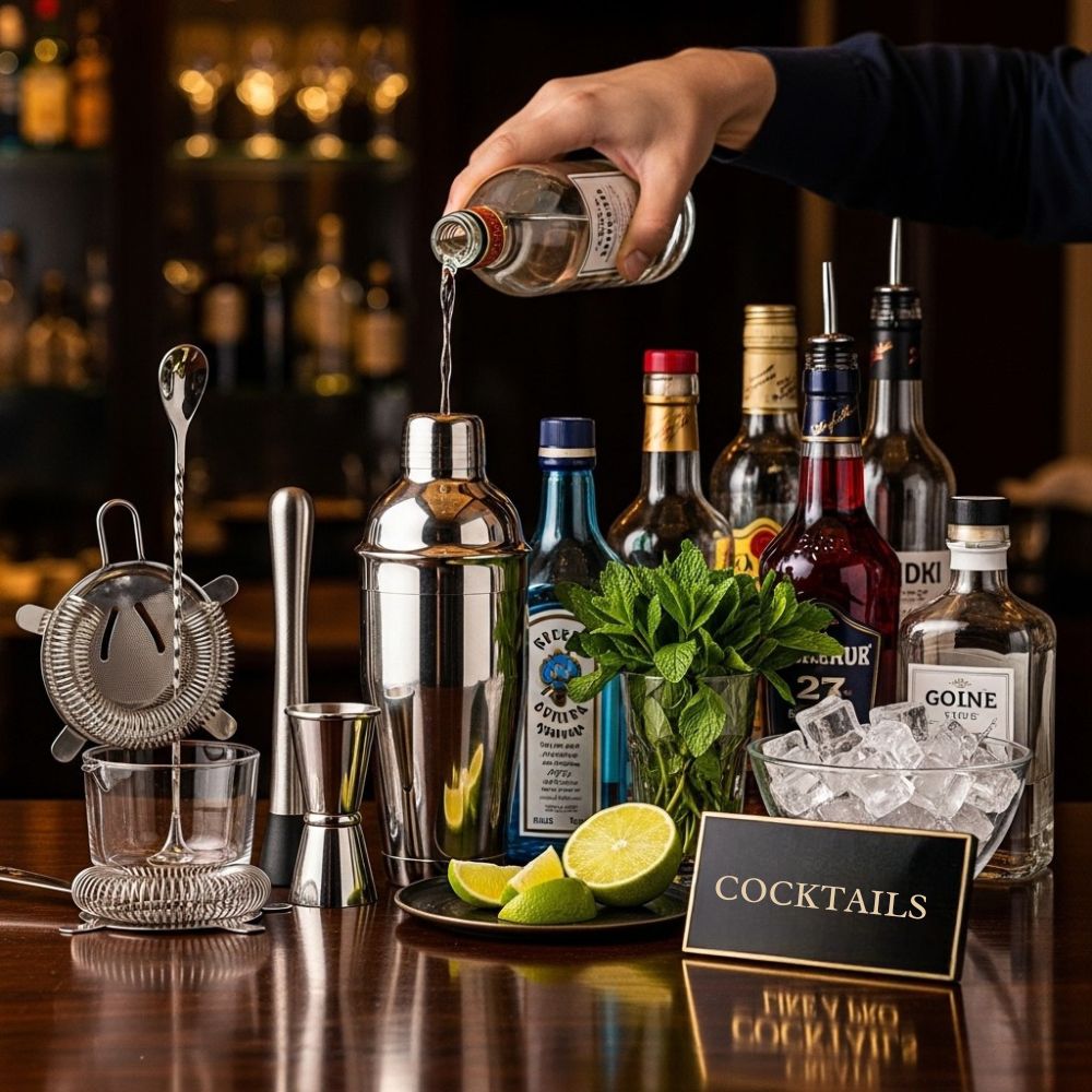 cocktail drink shaker kit