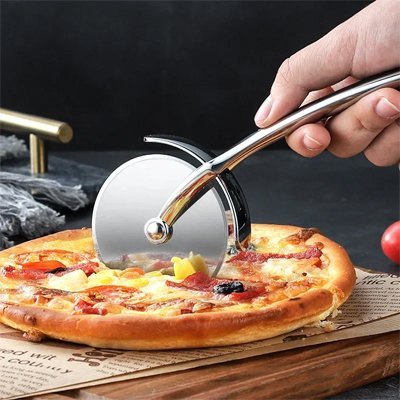 Couteau à pizza inox | Ultra - tranchant - cuisine inspirante