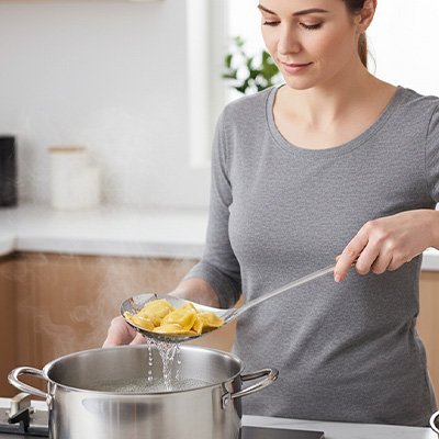 Ecumoire manche long - cuisine inspirante