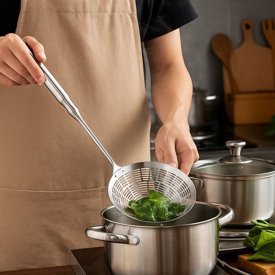 Ecumoire professionnelle - cuisine inspirante