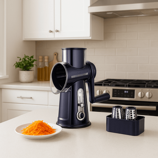 Râpe à fromage - Rotative Inox - cuisine inspirante