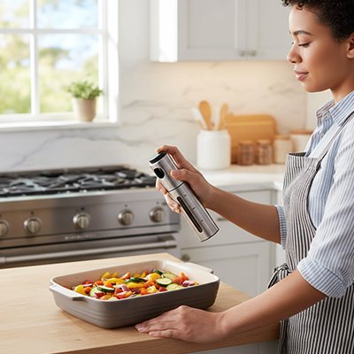 Huile en spray | Inox - cuisine inspirante