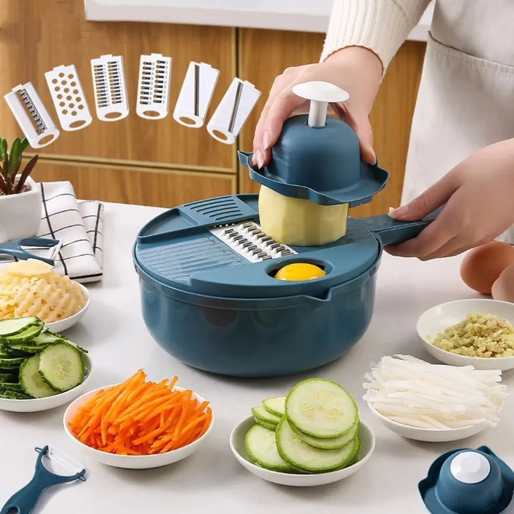 Mandoline Cuisine Multifonction 12 - en - 1 - cuisine inspirante