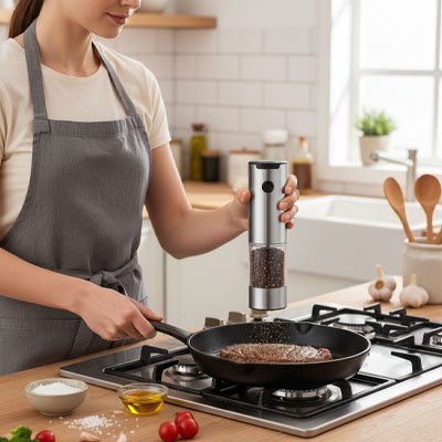 Moulin à poivre électrique - cuisine inspirante