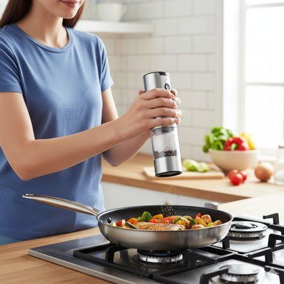 Moulin à poivre électrique - cuisine inspirante