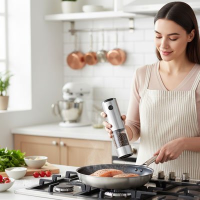 Moulin à poivre électrique - cuisine inspirante