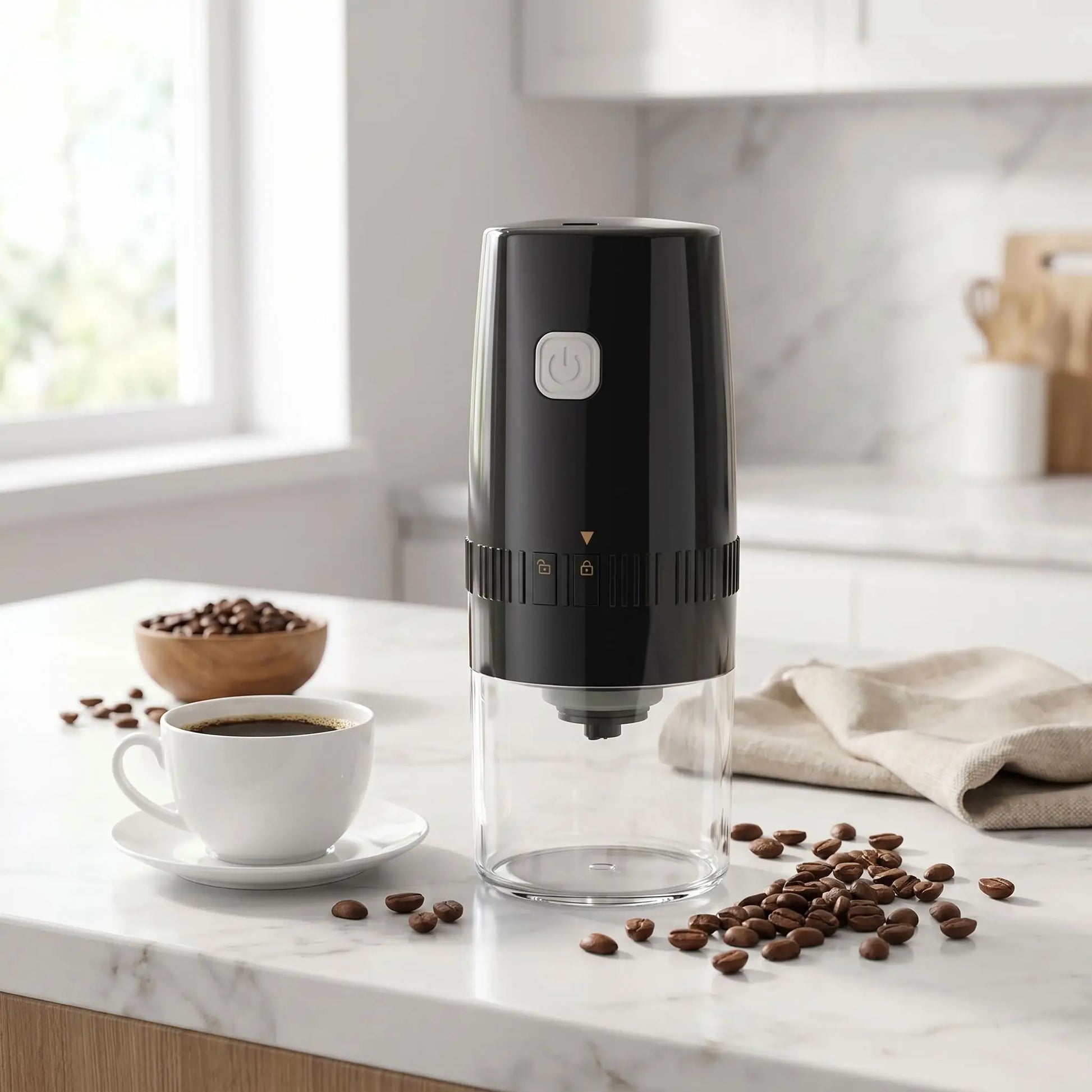 Moulin à café électrique rechargeable - cuisine inspirante