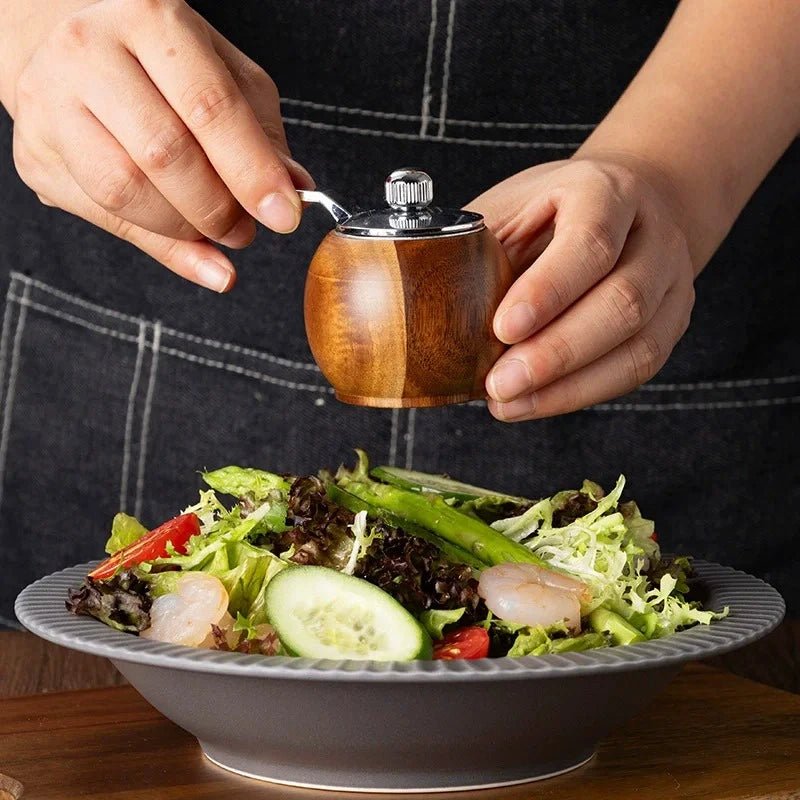 Moulin à poivre et à sel en bois - cuisine inspirante