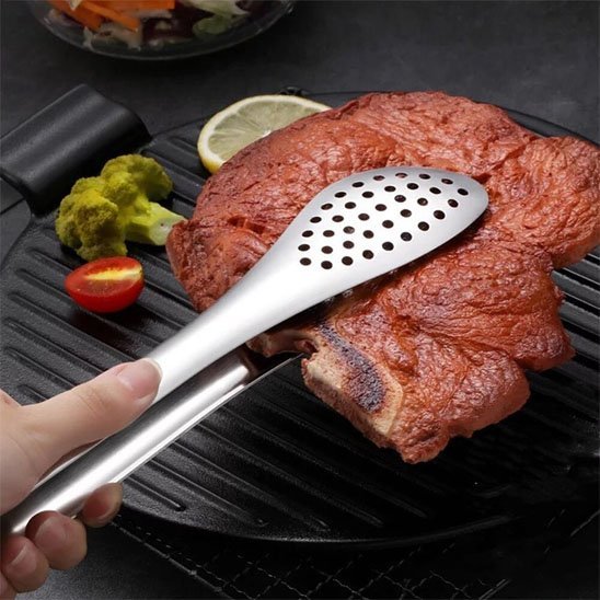 Pince cuisine | Acier Inox - cuisine inspirante