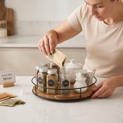 Plateau tournant - Organizer - cuisine inspirante