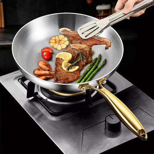 POELE ACIER ANTIADHÉSIVE ROBUSTE - cuisine inspirante