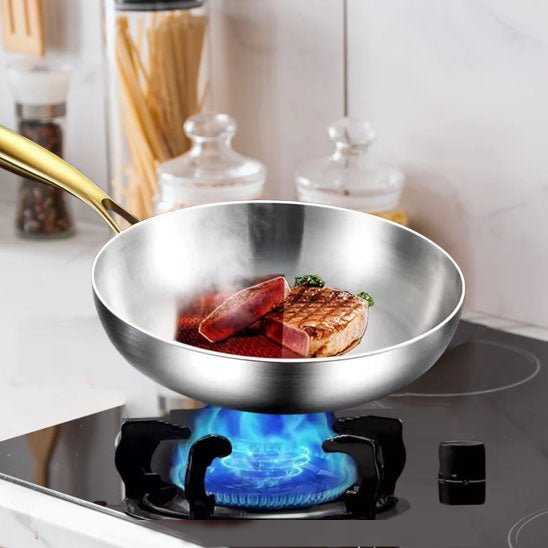 POELE ACIER ANTIADHÉSIVE ROBUSTE - cuisine inspirante