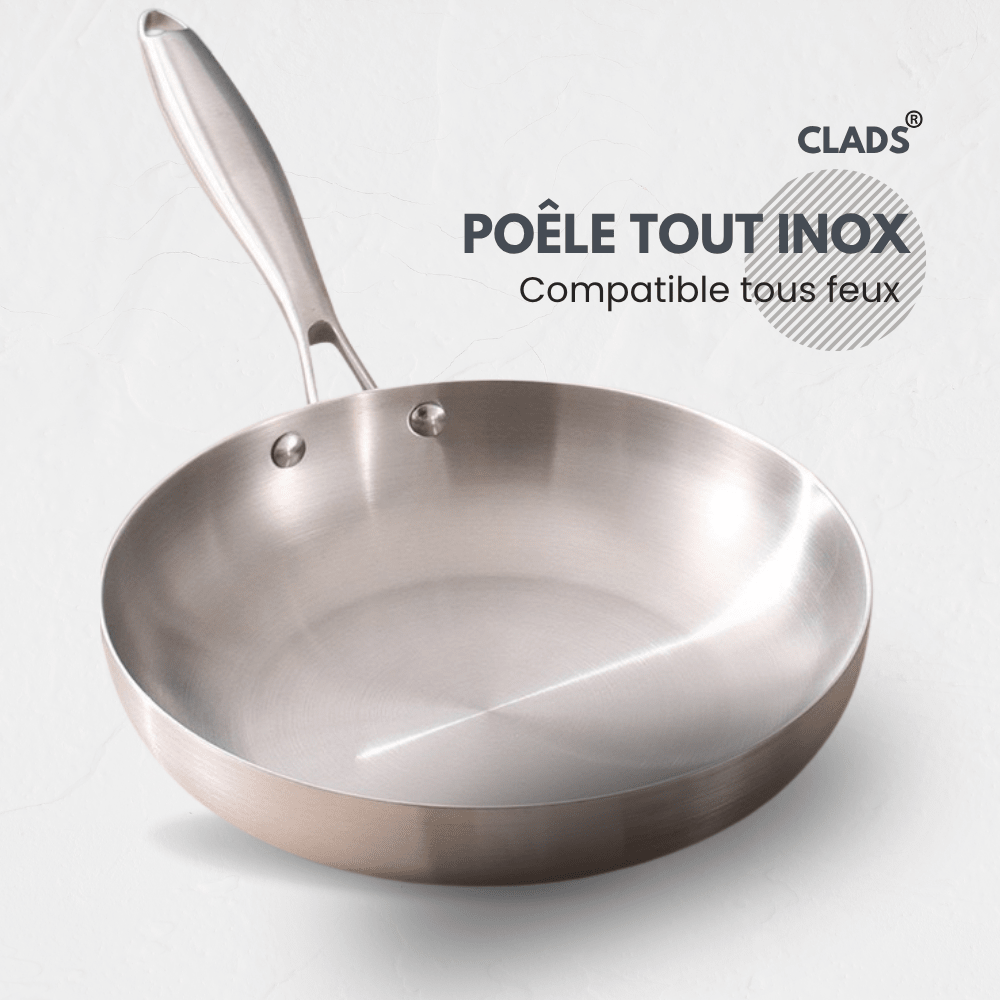 Poêle inox | Clads - cuisine inspirante
