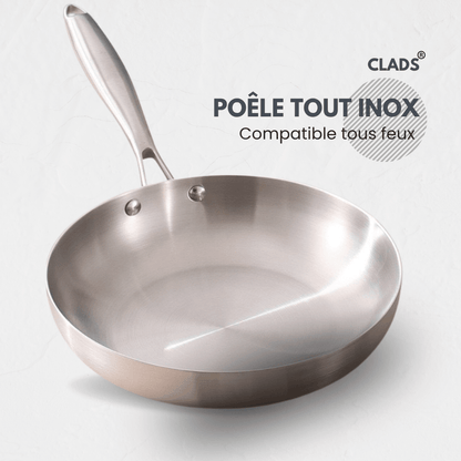 Poêle inox | Clads - cuisine inspirante