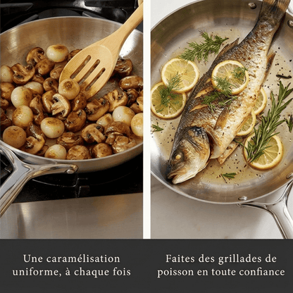 Poêle inox | Clads - cuisine inspirante
