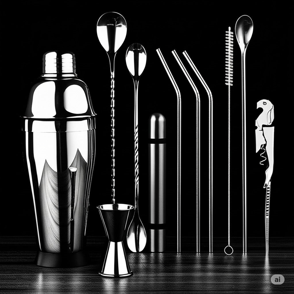 préparer cocktail shaker