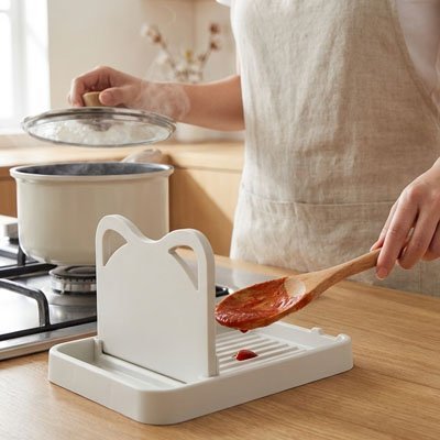 Repose cuillère | Pratique et Anti - taches - cuisine inspirante