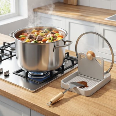 Repose cuillère | Pratique et Anti - taches - cuisine inspirante