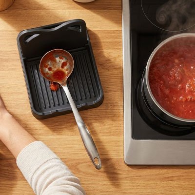 Repose cuillère | Pratique et Anti - taches - cuisine inspirante