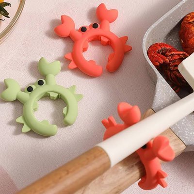 Repose cuillere en silicone | Crabe - cuisine inspirante
