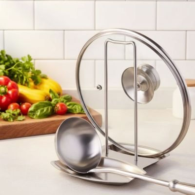 Repose cuillère en inox - cuisine inspirante