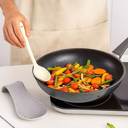 Repose cuillère en silicone rainuré - cuisine inspirante