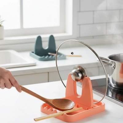 Repose cuillère et couvercle - cuisine inspirante