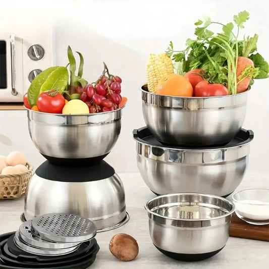 Saladier en acier inoxydable - cuisine inspirante