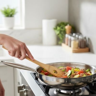 Spatule en bois naturel antiadhésive | WoodChef - cuisine inspirante