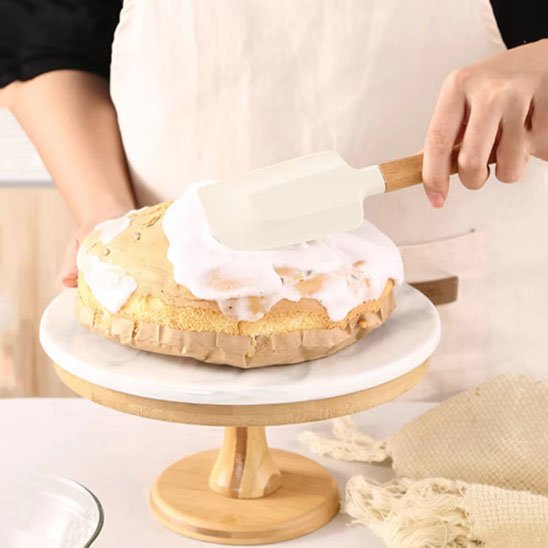 Spatule silicone - Manche long - cuisine inspirante