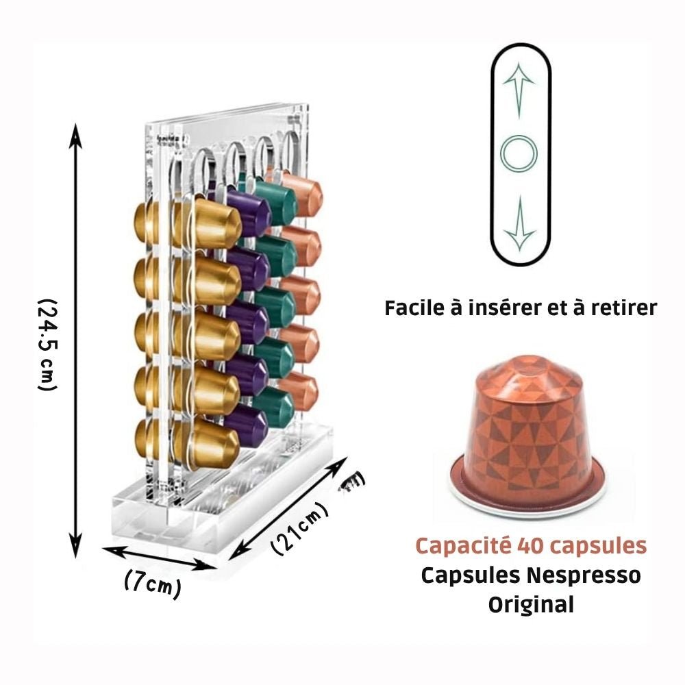 Porte capsule Nespresso - cuisine inspirante