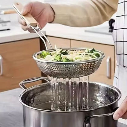 Ecumoire inox Healthy Drain, préparation culinaire facile