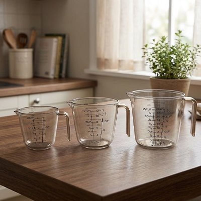 Pichet plastique mesureur, préparation culinaire facile