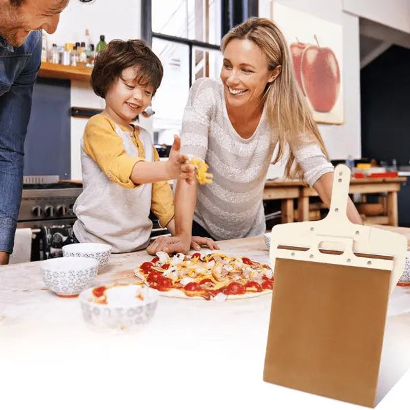 Pelle pizza coulissante Elite peel, ustensile cuisine pratique