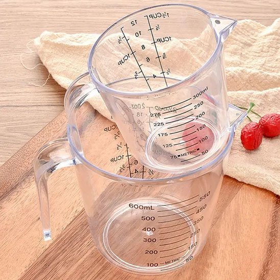 Verre doseur en verre - cuisine inspirante